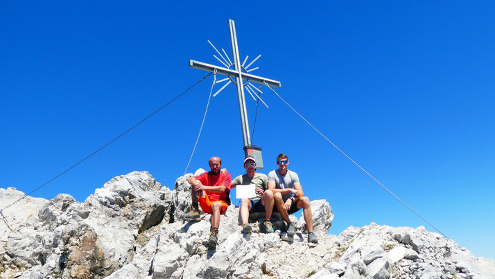 Tratenspitz 2510m - Gipfelkreuzsanierung