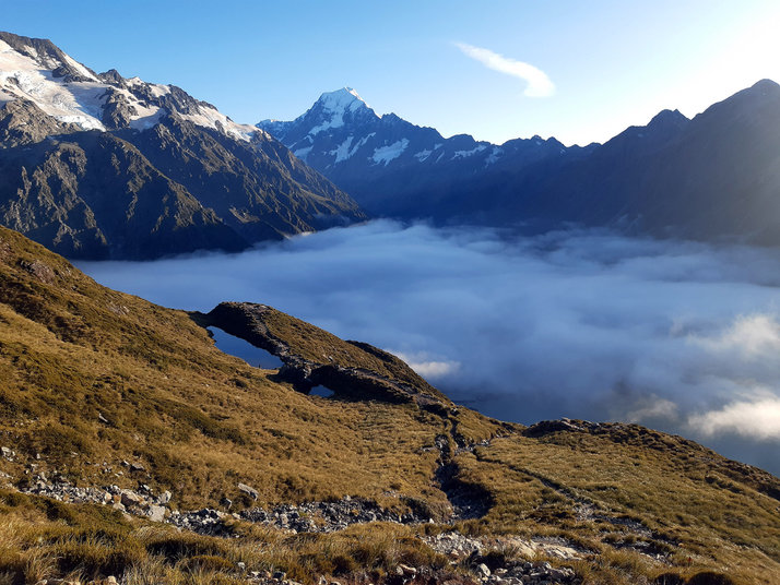Neuseelands kleinere und größere Berge